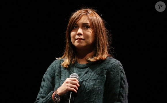 La chanteuse Leslie - Concert solidaire au profit des enfants malades de l'hopital de Boulogne a Boulogne Billancourt le 4 decembre 2013.