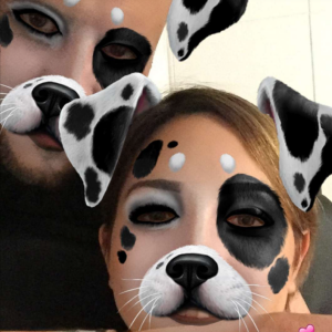 Leslie et son mari Djamel Fezari sur Snapchat le 25 juillet 2016
