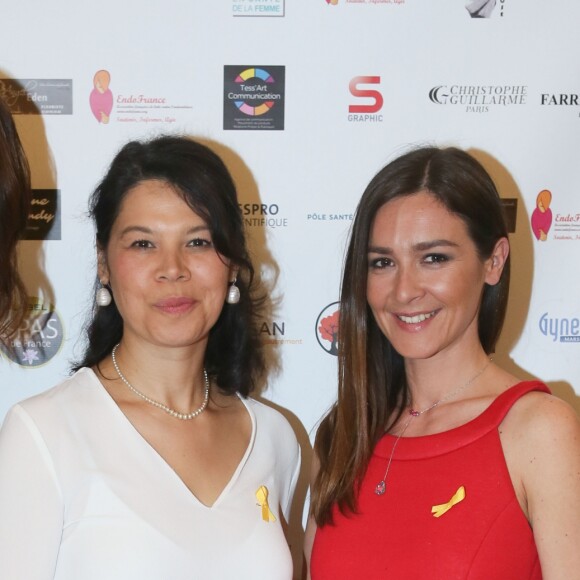 Semi-Exclusif - Laetitia Bléger, Yasmine Candau (présidente de l'association Endofrance), Emmanuelle Boidron - Photocall du Gala de charité au profit de l'association "Endofrance" qui lutte contre l'endométriose au Pavillon Royal à Paris le 07 avril 2016. © CVS/Bestimage