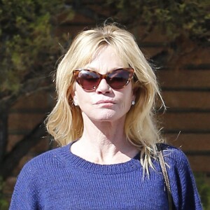 Melanie Griffith à la sortie d'un centre médical à Beverly Hills, le 28 avril 2016