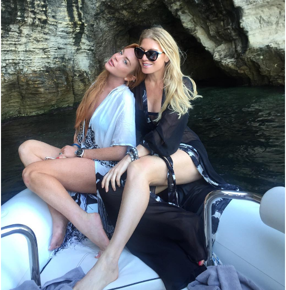 Hofit Golan et Lindsay Lohan lors de leurs vacances en Sardaigne. photo publiée sur Instagram, à la fin du mois de juillet 2016