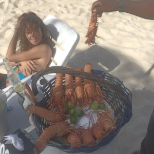 Nabilla en vacances à Rio, le 31 juillet 2016.
