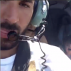 Karim Benzema lors d'un tour en hélicoptère avec sa fille Mélia, photo Instagram juillet 2016