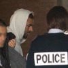 Karim Benzema quittant le tribunal de Versailles le 5 novembre 2015, impliqué dans l'affaire du chantage à la sextape visant Mathieu Valbuena.
