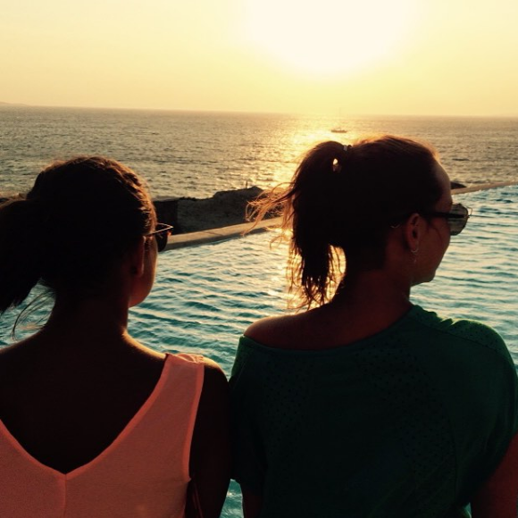 Pauline Ducruet en vacances à Mykonos, été 2015