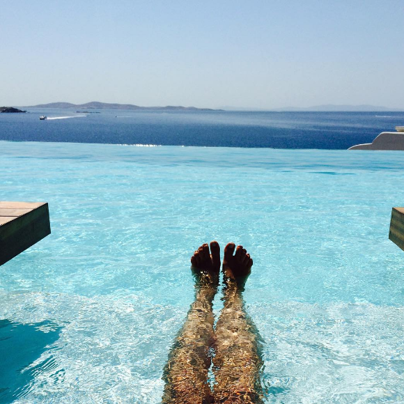 Pauline Ducruet en vacances à Mykonos, été 2015