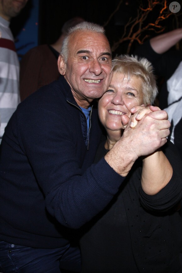 Michel Fugain et Mimie Mathy - People au concert de Michel Fugain et Pluribus aux Folies Bergère le 7 mars 2015 à Paris