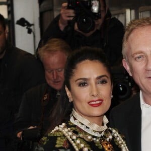 Salma Hayek et son mari François-Henri Pinault lors de la première du film "Tale of Tales" à Londres, le 1er juin 2016.