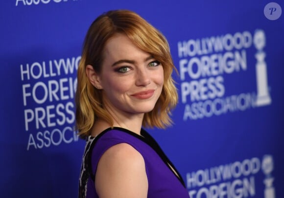 Emma Stone à la soirée annuelle du HFPA à l'hôtel Regent Beverly Wilshire à Beverly Hills, le 4 aout 2016