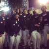L'équipe américaine de basket-ball lors de la soirée d'ouverture des Jeux olympiques de Rio le 5 août 2016 au stade Maracaña. Photo Instagram.