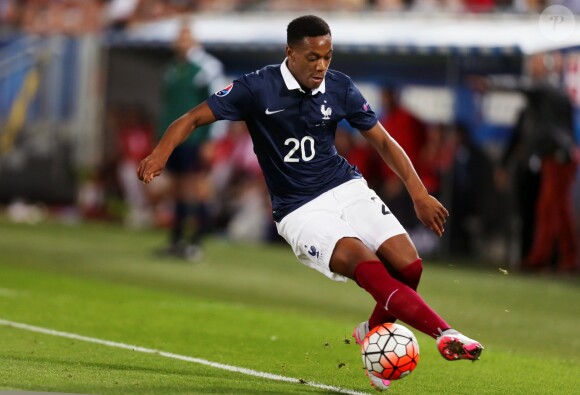 Anthony Martial - Match amical France-Serbie à Bordeaux le 7 septembre 2015. La France bat la Serbie grâce à un doublé de Matuidi (2-1)