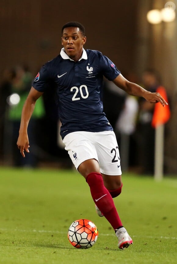 Anthony Martial - Match amical France-Serbie à Bordeaux le 7 septembre 2015. La France bat la Serbie grâce à un doublé de Matuidi (2-1)