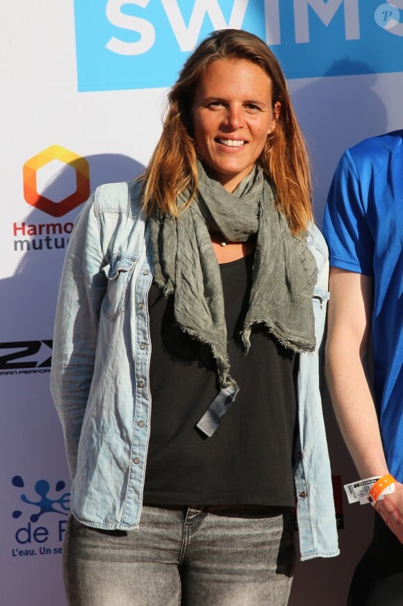 Exclusif - Laure Manaudou à la 2ème édition de l'Open Swin Stars "Paris à la nage" au bassin de la Villette à Paris. Le 2 juillet 2016 © Marc Ausset-Lacroix / Bestimage