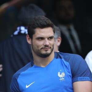 Florent Manaudou à la demi-finale de l'Euro 2016 Allemagne-France au stade Vélodrome à Marseille, France, le 7 juillet 2016. © Cyril Moreau/Bestimage