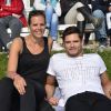 Laure Manaudou et son frère Florent Manaudou au "GPA Jump Festival" à Cagnes-sur-Mer, le 29 mars 2014.