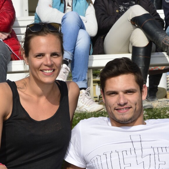 Laure Manaudou et son frère Florent Manaudou au "GPA Jump Festival" à Cagnes-sur-Mer, le 29 mars 2014.