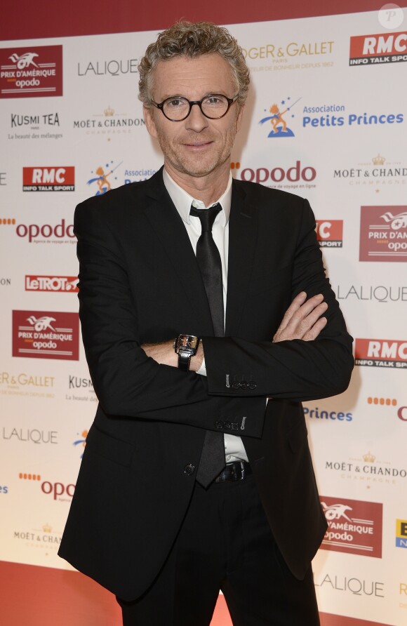 Denis Brogniart - Dîner de gala du 95ème Prix d'Amérique Opodo en soutien à l'association "Petits Princes" au Pavillon Vendôme à Paris. Le 30 janvier 2016 © Coadic Guirec / Bestimage