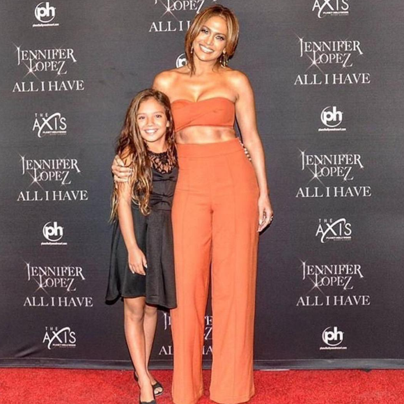 Jennifer Lopez après son spectacle à Las Vegas. Photo publiée sur Instagram au mois d'août 2016