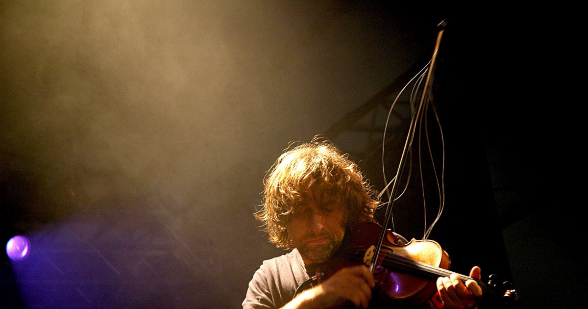 French musician Yann Tiersen performs live during 'La Tombees de la