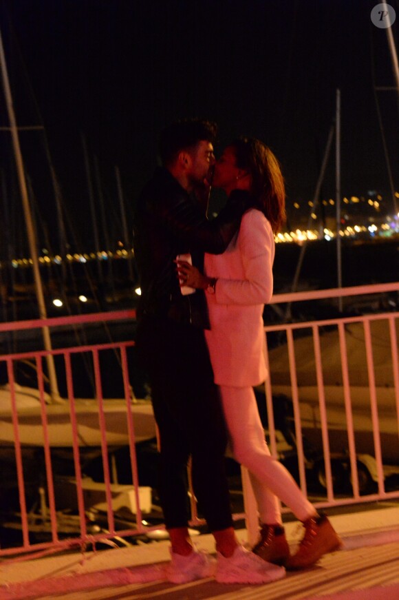 Exclusif - Ricardo et Nehuda (Les Anges 8) au nightclub le Gotha à Cannes pendant le 69e Festival International du Film de Cannes le 13 mai 2016.