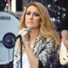 Céline Dion donne un concert lors de sa participation à l'émission "Today" de la chaîne NBC au Rockefeller Plaza à New York, le 22 juillet 2016