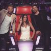Jenifer, Patrick Fiori et M. Pokora sur le plateau de "The Voice Kids 3", novembre 2015