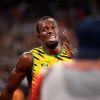 Usain Bolt et ses co-équipiers deviennent champions du monde en remportant le relais 4x100 lors du championnats du monde d'athlétisme à Pékin, le 29 août 2015.  Usain Bolt, Jamaica wins 4x100m during 15th IAAF World Athletics Championships Beijing 2015 Peking 2015 in Beijing on August 29, 2015.29/08/2015 - Pekin