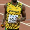 Usain Bolt - Les jamaïcains deviennent champions du monde en remportant le relais 4x100 lors du championnats du monde d'athlétisme à Pékin, le 29 août 2015.29/08/2015 - Pékin