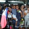 Siraba Dembélé - Retour à Paris des athlètes français des Jeux olympiques de Rio 2016 à l'aéroport de Roissy le 23 août 2016.