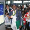 Souleymane Cissokho - Retour à Paris des athlètes français des Jeux olympiques de Rio 2016 à l'aéroport de Roissy le 23 août 2016.