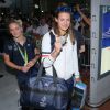Manon Houette et Laura Glauser - Retour à Paris des athlètes français des Jeux olympiques de Rio 2016 à l'aéroport de Roissy le 23 août 2016.