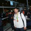 Cyrille Maret - Retour à Paris des athlètes français des Jeux olympiques de Rio 2016 à l'aéroport de Roissy le 23 août 2016.