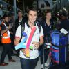 Tony Estanguet - Retour à Paris des athlètes français des Jeux olympiques de Rio 2016 à l'aéroport de Roissy le 23 août 2016.