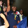 Teddy Riner - Retour à Paris des athlètes français des Jeux olympiques de Rio 2016 à l'aéroport de Roissy le 23 août 2016.