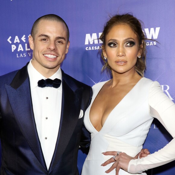 Casper Smart et sa compagne Jennifer Lopez lors de l'after party "Jennifer Lopez : All I have" et de l'inauguration du restaurant Mr Chow à Las Vegas, le 20 janvier 2016.
