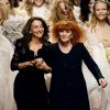 Sonia Rykiel et sa fille Nathalie - Défilé Sonia Rykiel à Paris, octobre 2007.