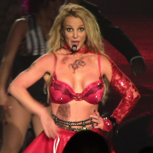 Britney Spears en concert au Planet Hollywood casino de Las Vegas le 24 février 2016.