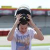 René Charles Angélil, le fils de Céline Dion, passe l'après-midi à faire des courses de Karting à Boissy-l'Aillerie près de Cergy Pontoise le 22 juin 2016.