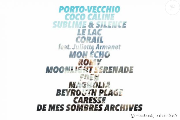 "C'est avec une immense joie & une grande impatience que le 14 octobre prochain, je laisserai vivre ces chansons. En attendant, je vous livre leurs noms ...& - Nouvel Album14/10/16"