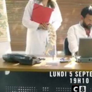 Valérie Bénaïm et Cyril Hanouna dans la bande annonce de Touche pas à mon poste, le 29 août 2016.