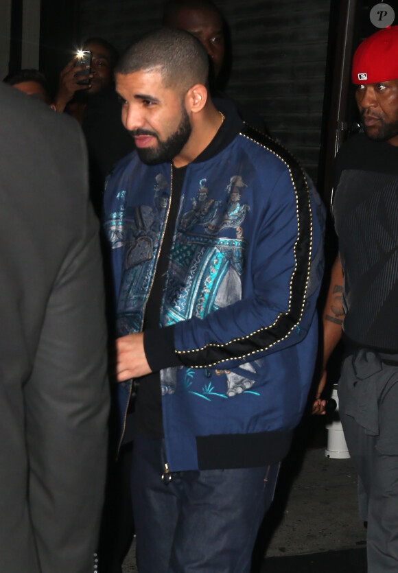 Drake se rendant à la ''Rihanna's VMA After Party'' à New York, le 28 août 2016.