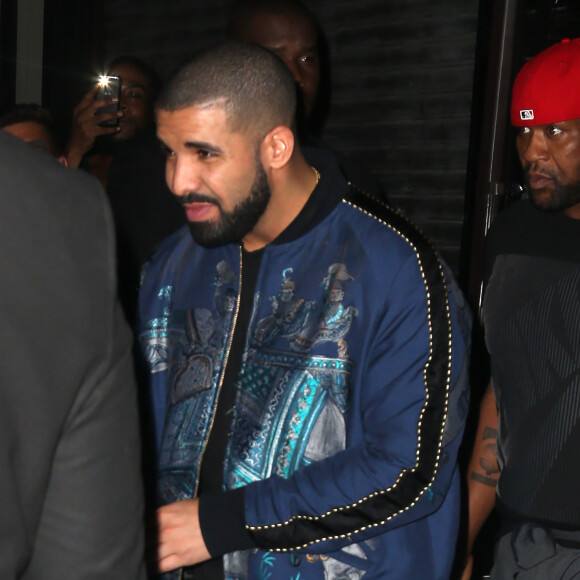 Drake se rendant à la ''Rihanna's VMA After Party'' à New York, le 28 août 2016.