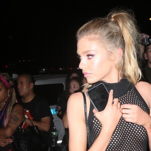 Stella Maxwell se rendant à la ''Rihanna's VMA After Party'' à New York, le 28 août 2016.