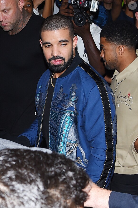 Drake se rendant à la ''Rihanna's VMA After Party'' à New York, le 28 août 2016.