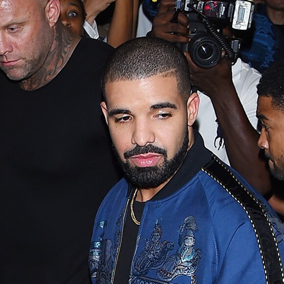 Drake se rendant à la ''Rihanna's VMA After Party'' à New York, le 28 août 2016.