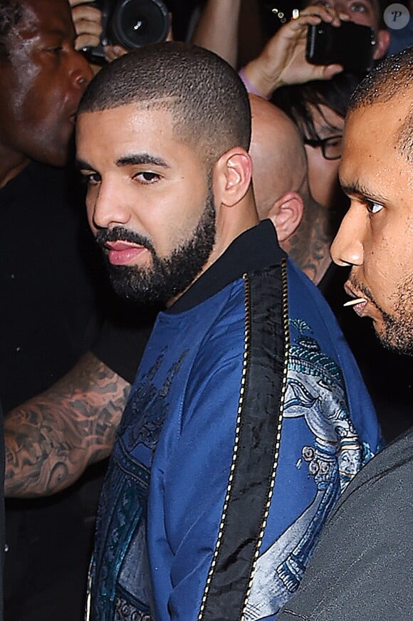 Drake se rendant à la ''Rihanna's VMA After Party'' à New York, le 28 août 2016.