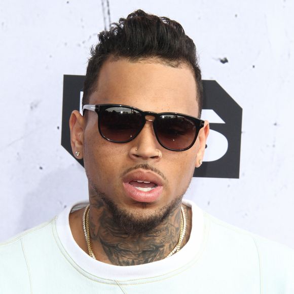 Chris Brown - Photocall de la soirée des iHeartRadio Music Awards à Inglewood, le 3 avril 2016.