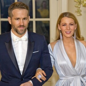 Ryan Reynolds et sa femme Blake Lively - Arrivées au dîner d'état en l'honneur du premier ministre canadien et sa femme à la Maison Blanche à Washington. Le 10 mars 2016