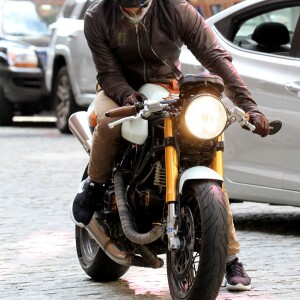 Ryan Reynolds en moto dans les rues de New York Le 26 Août 2016