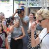 Taylor Swift quitte la salle de gym Body by Simone à New York le 9 août 2016.